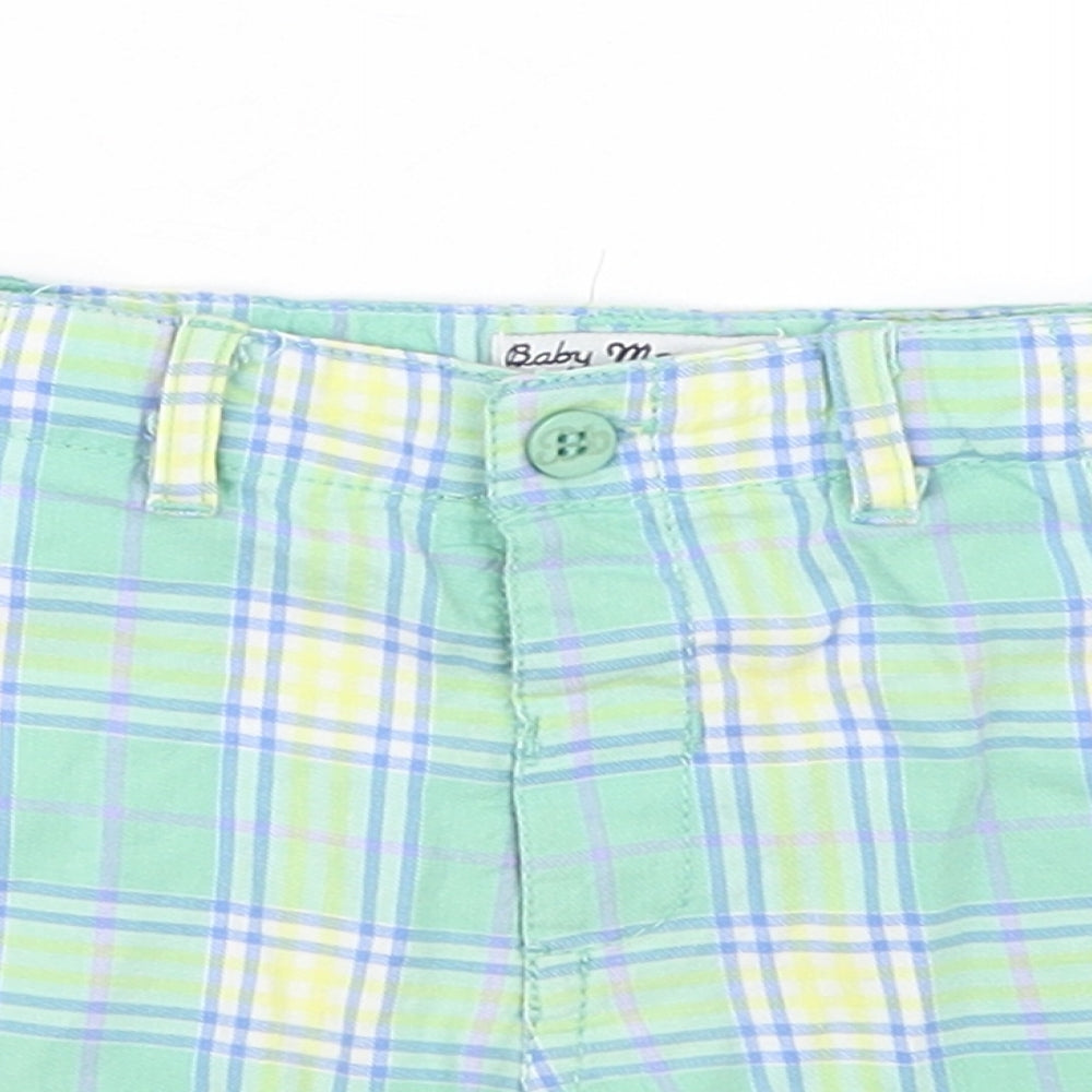 Baby Mayaral Boys Green Plaid  Cropped Trousers Size 18 Months