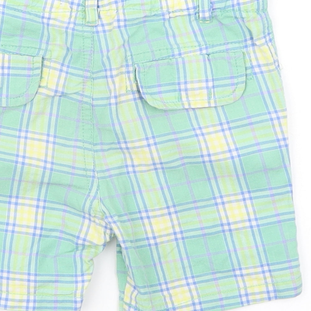 Baby Mayaral Boys Green Plaid  Cropped Trousers Size 18 Months