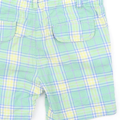 Baby Mayaral Boys Green Plaid  Cropped Trousers Size 18 Months