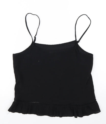 Womens UK Size 10 Divided Black Camisole Blouse