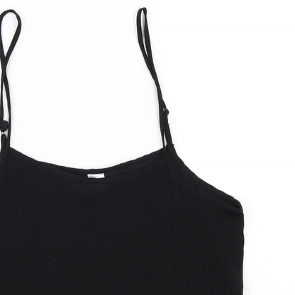 Womens UK Size 10 Divided Black Camisole Blouse