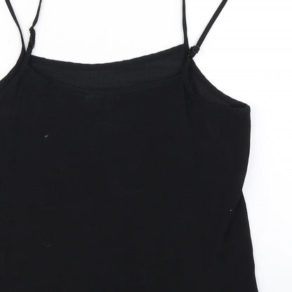 Womens UK Size 10 Divided Black Camisole Blouse