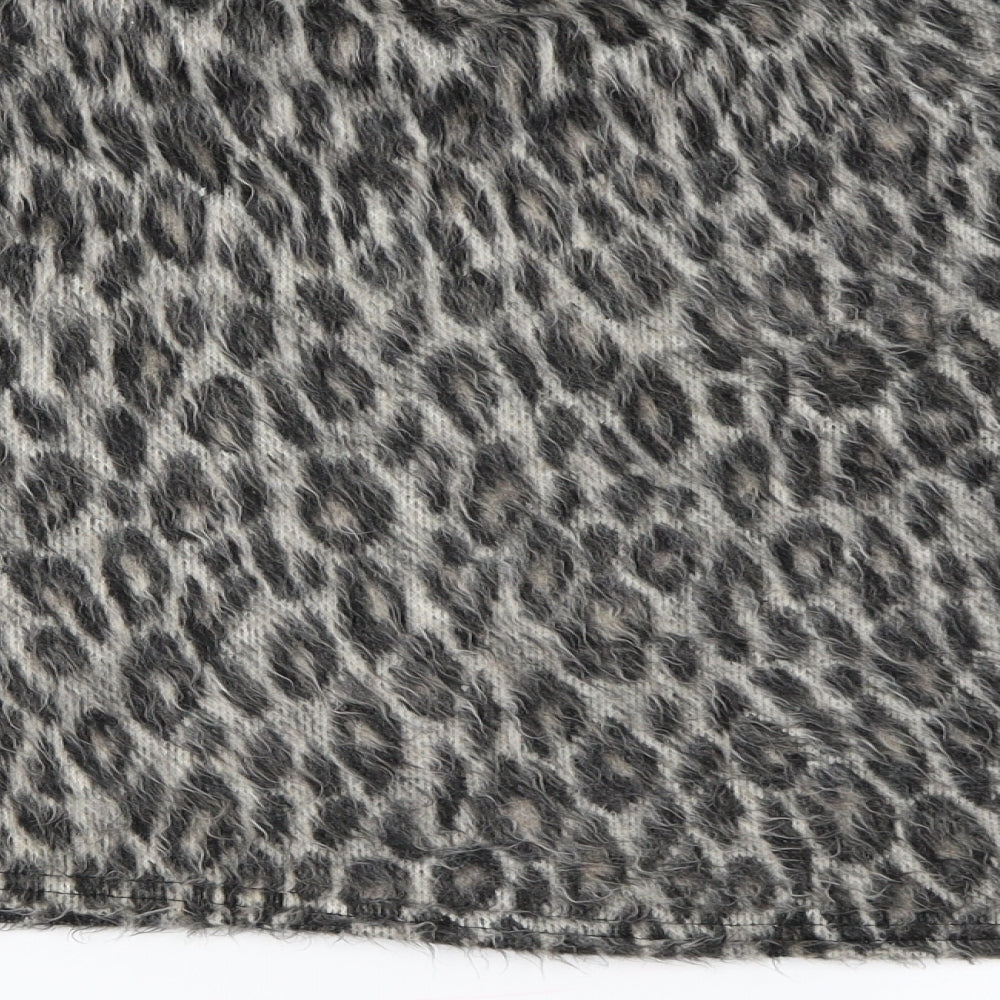 New Look Womens Brown Animal Print  Pullover Jumper Size M