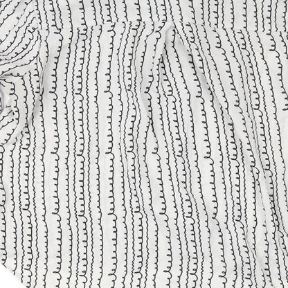 Papaya Womens White Striped  Tunic Blouse Size 14