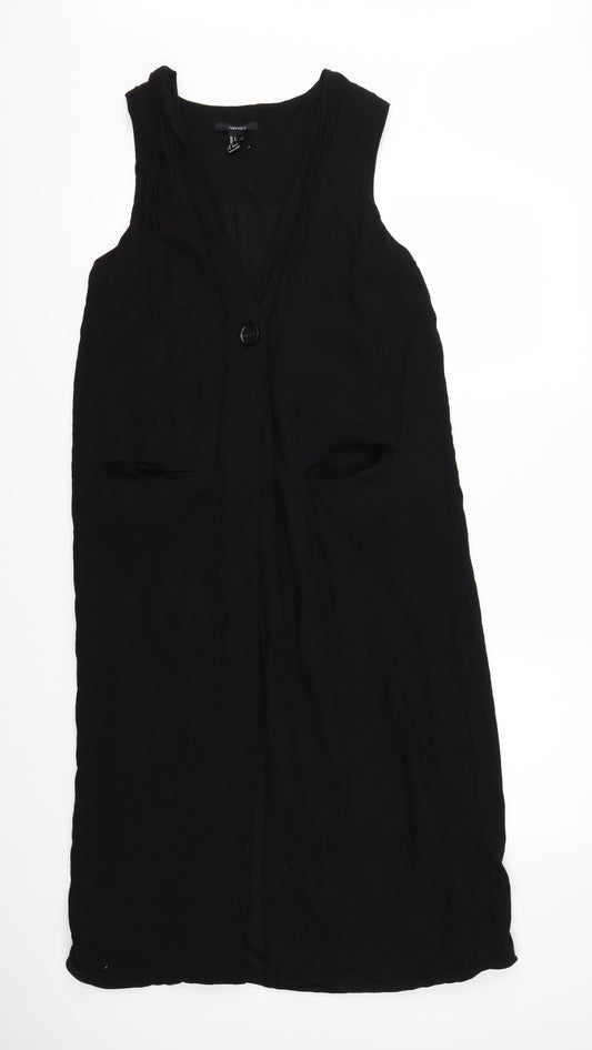 Womens UK Size S FOREVER 21 Black Jacket