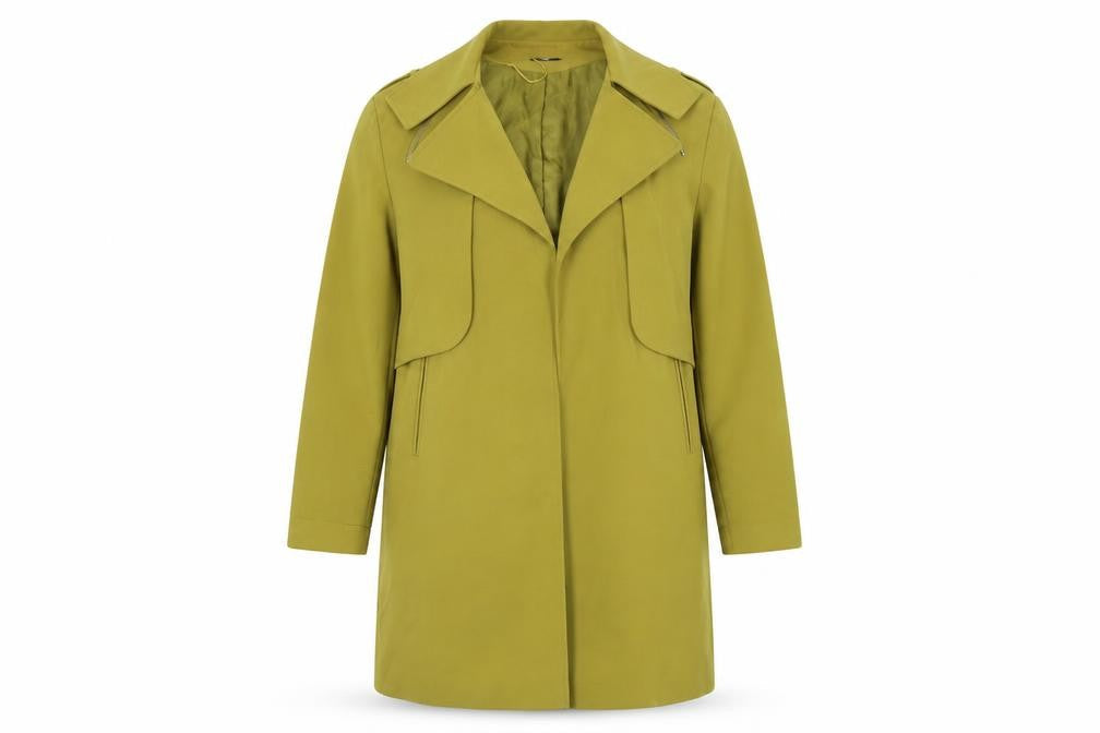 Womens UK Size 6 Primark Yellow Pea Coat