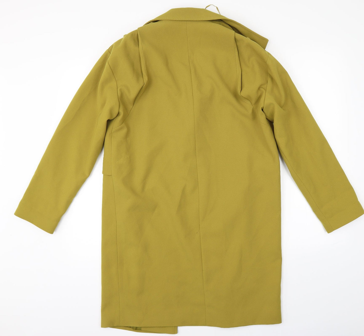 Primark Womens Yellow   Pea Coat Coat Size 6  - Edge to Edge