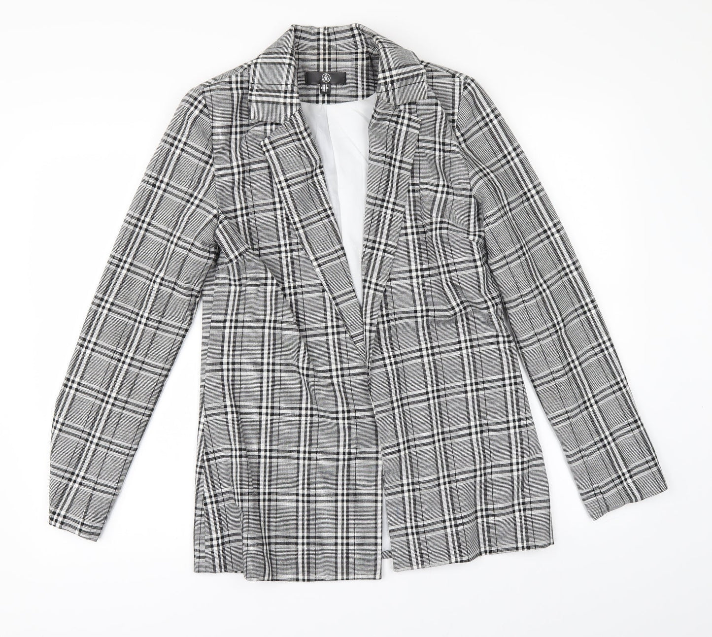 Missguided Womens Black Check  Jacket    - Edge to Edge