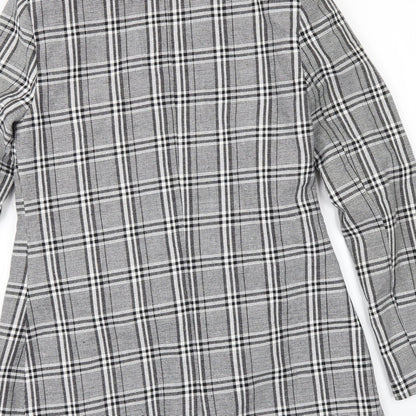Missguided Womens Black Check  Jacket    - Edge to Edge