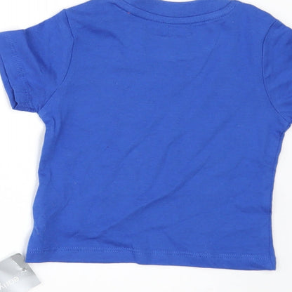 Primark Baby Blue   Basic T-Shirt Size 6-9 Months  - California