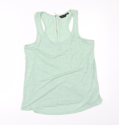 Womens UK Size 14 New Look Green Basic T-Shirt