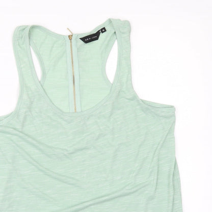 Womens UK Size 14 New Look Green Basic T-Shirt