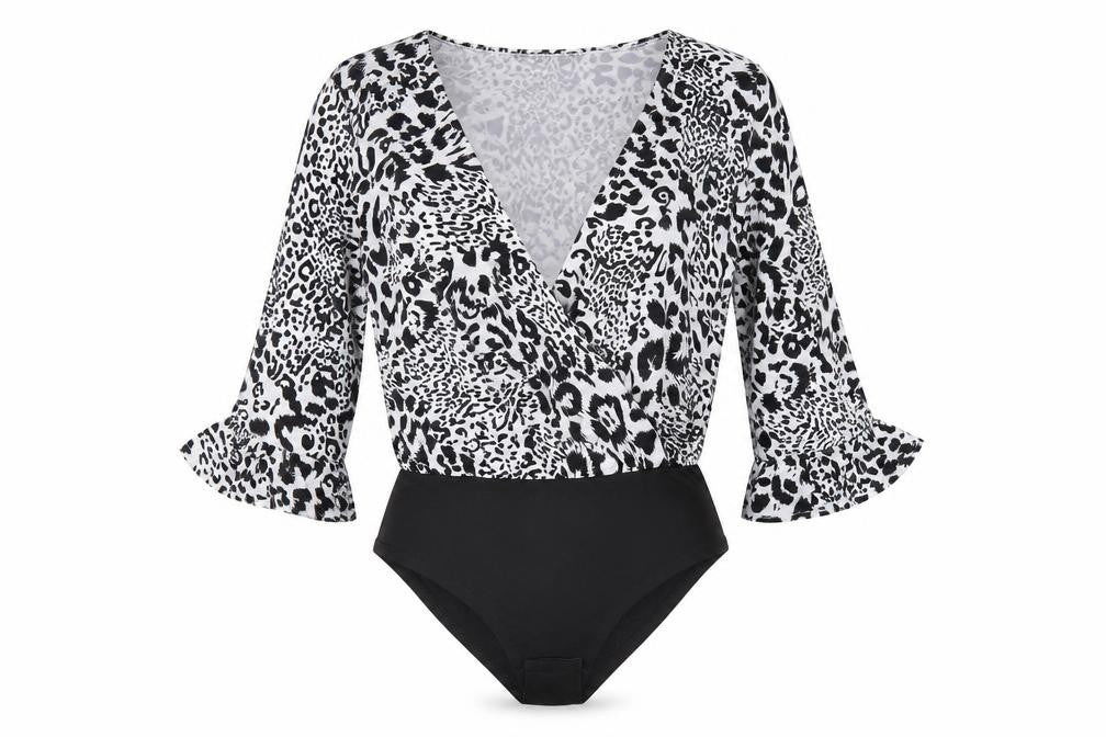 Womens UK Size 10 Boohoo One-Piece Black Bodysuit