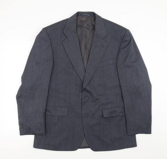 Mens UK Size 42 Chatsworth Regular Blue Suit Jacket