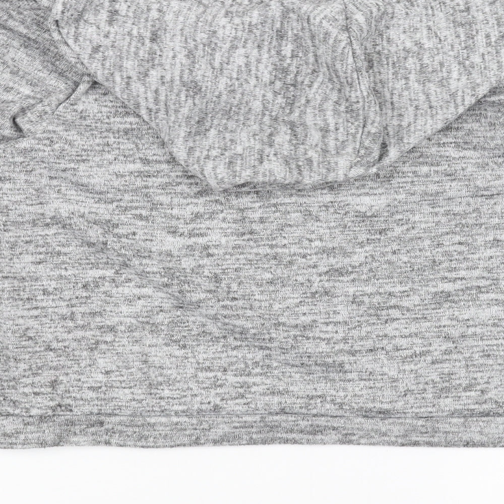 New Look Girls Grey   Pullover Hoodie Size 12-13 Years  - cropped