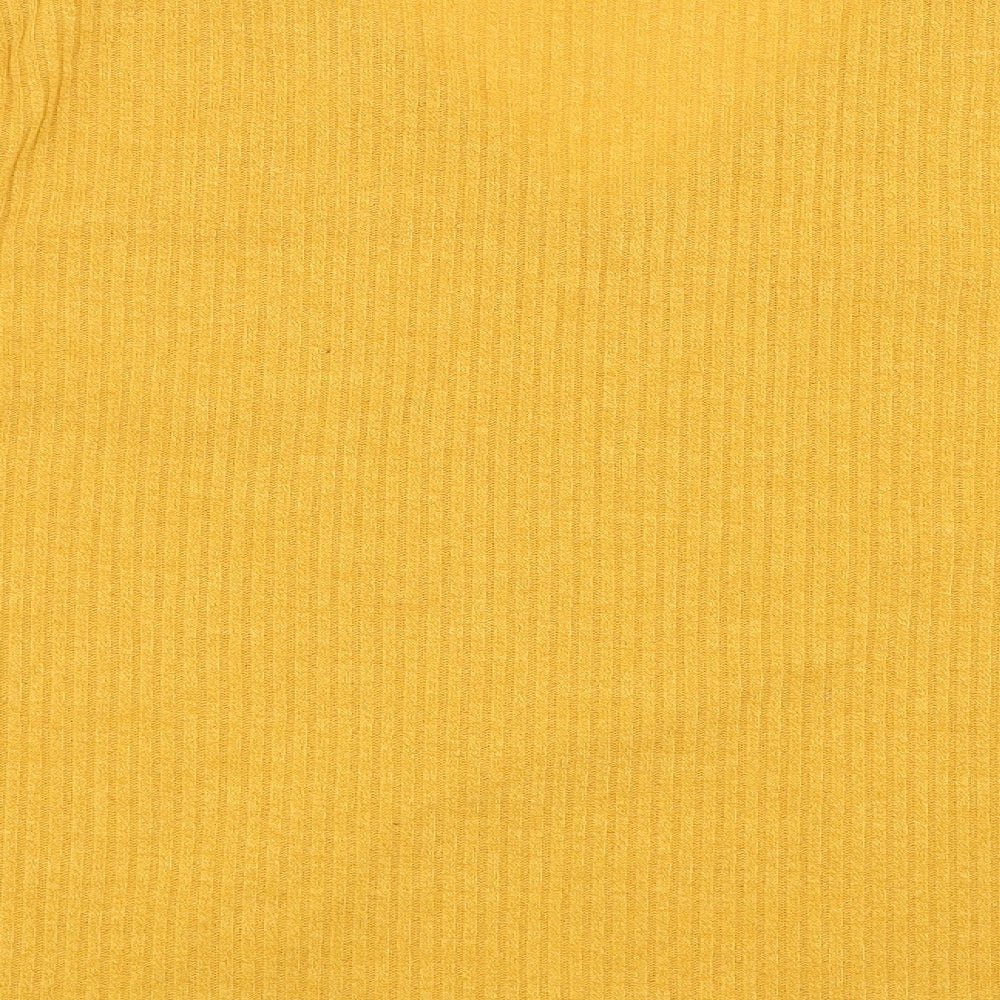 Preworn Womens Yellow   Pullover Jumper Size XL  - Lace Sleeve detail
