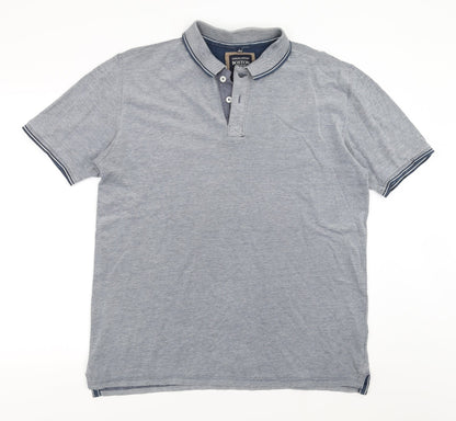 Boston Crew Mens Blue    Polo Size L