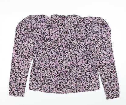 Womens UK Size L H&M Purple Basic Blouse