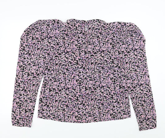 Womens UK Size L H&M Purple Basic Blouse