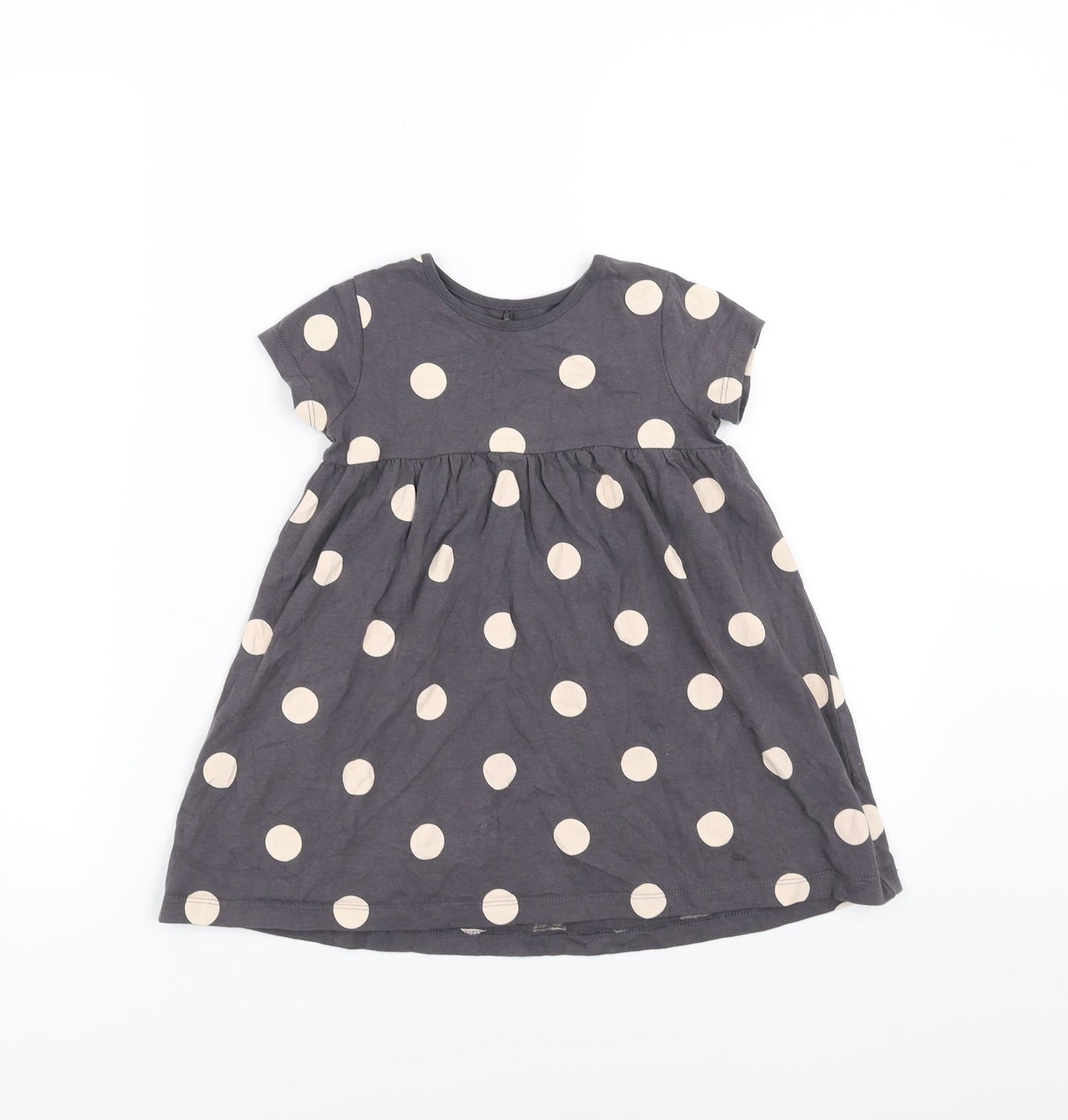 George Girls Purple Polka Dot  T-Shirt Dress  Size 18-24 Months