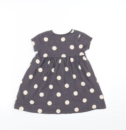 George Girls Purple Polka Dot  T-Shirt Dress  Size 18-24 Months