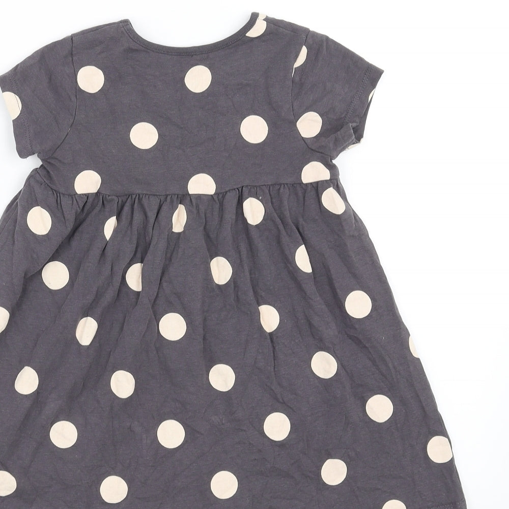 George Girls Purple Polka Dot  T-Shirt Dress  Size 18-24 Months