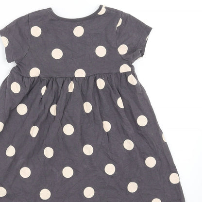 George Girls Purple Polka Dot  T-Shirt Dress  Size 18-24 Months