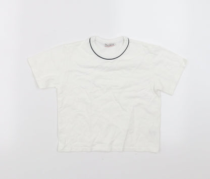 George Boys White   Basic T-Shirt Size 3-4 Years