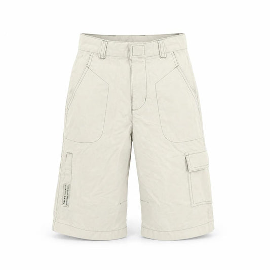 NEXT Boys Beige   Cargo Trousers Size 7 Years - cropped