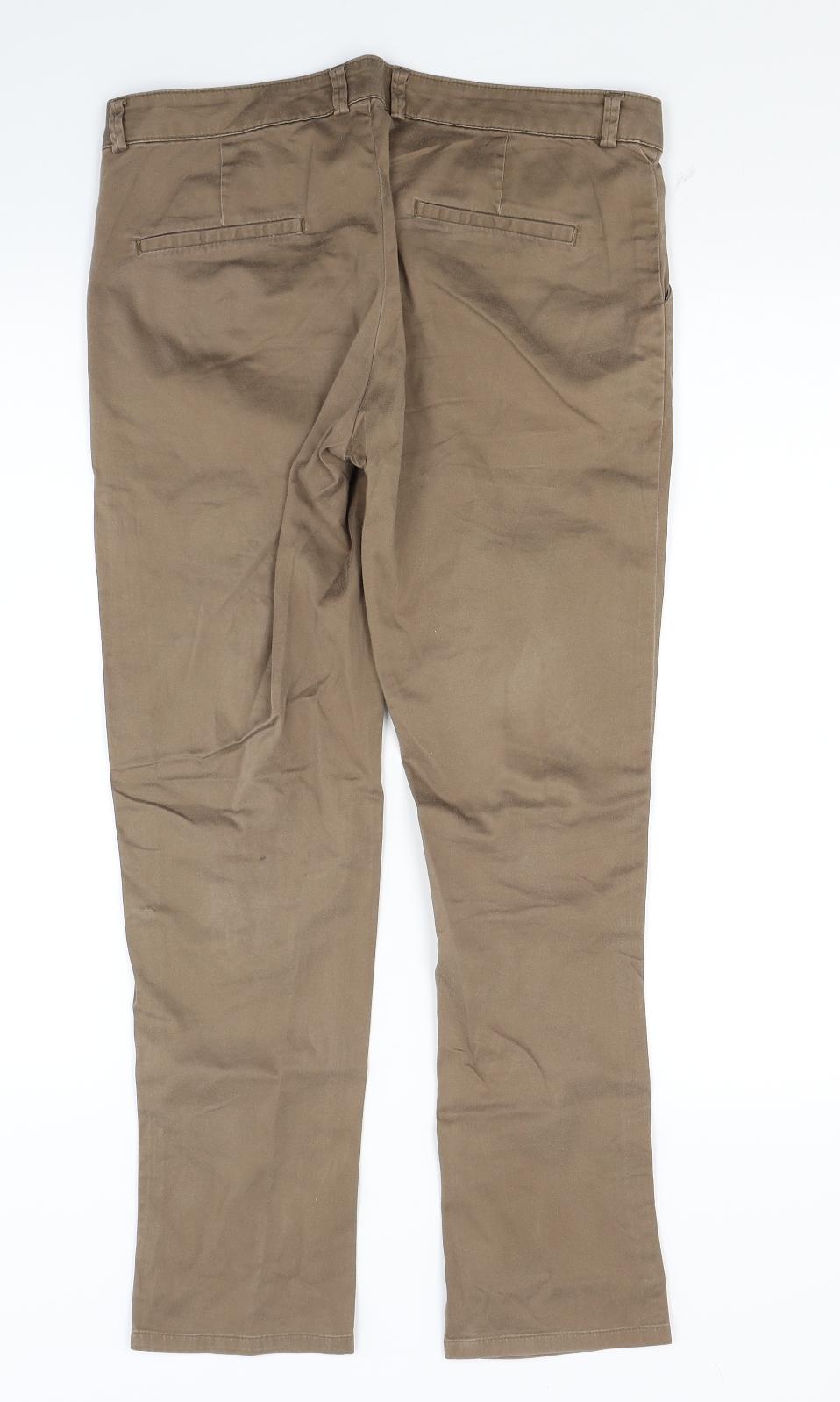 Allen Solly Womens Brown   Trousers  Size 10 L24 in