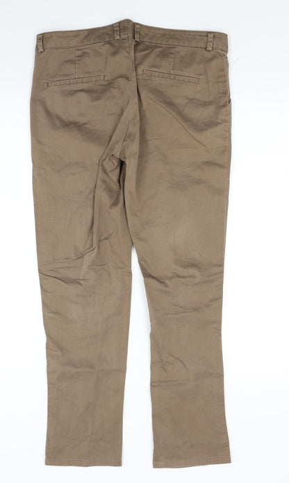 Allen Solly Womens Brown   Trousers  Size 10 L24 in