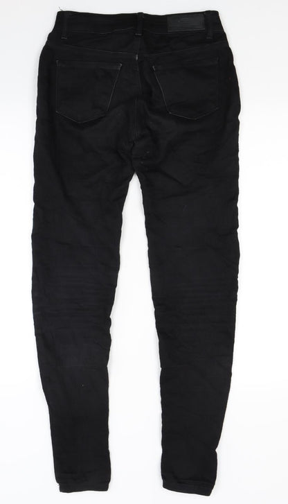 Fb Womens Black  Denim Skinny Jeans Size XS L28 in