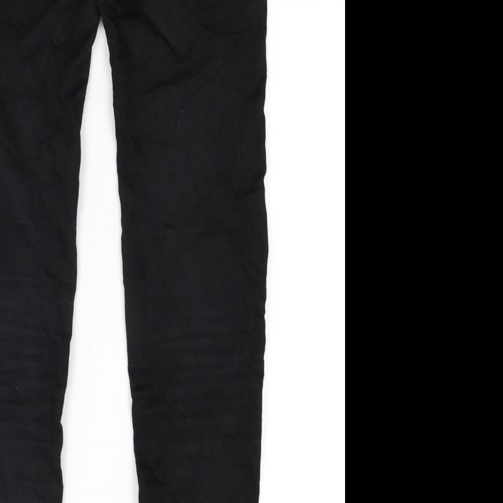 Fb Womens Black  Denim Skinny Jeans Size XS L28 in
