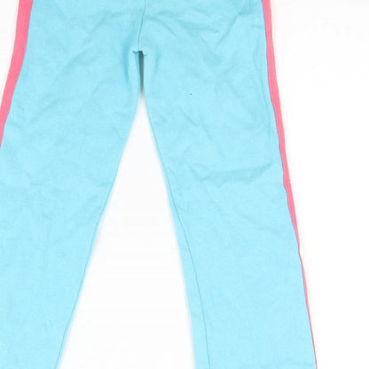 girl2girl Girls Blue Striped Jersey Jogger Trousers Size 5-6 Years