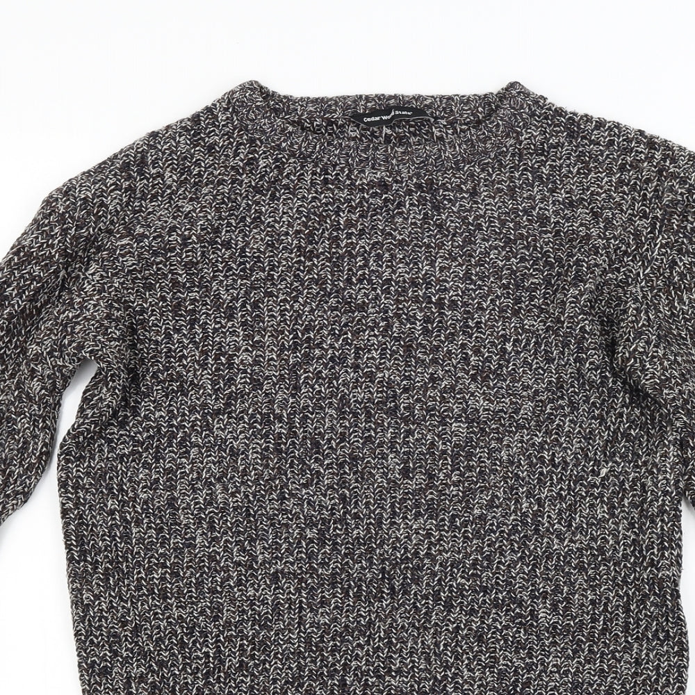 Ceader wood state Mens Brown  Knit Pullover Jumper Size S