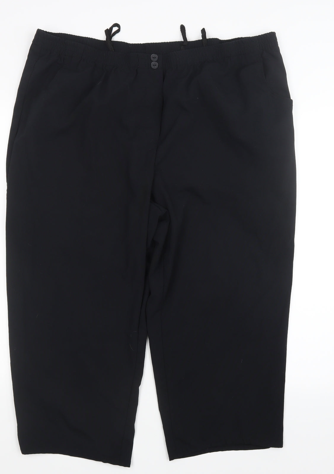 Trevira Womens Black   Trousers  Size 28 L22 in