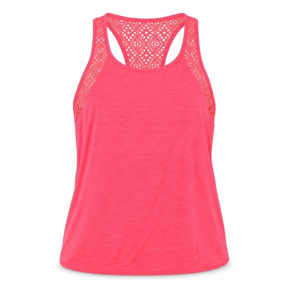 Womens UK Size L New Look Pink Basic Tank