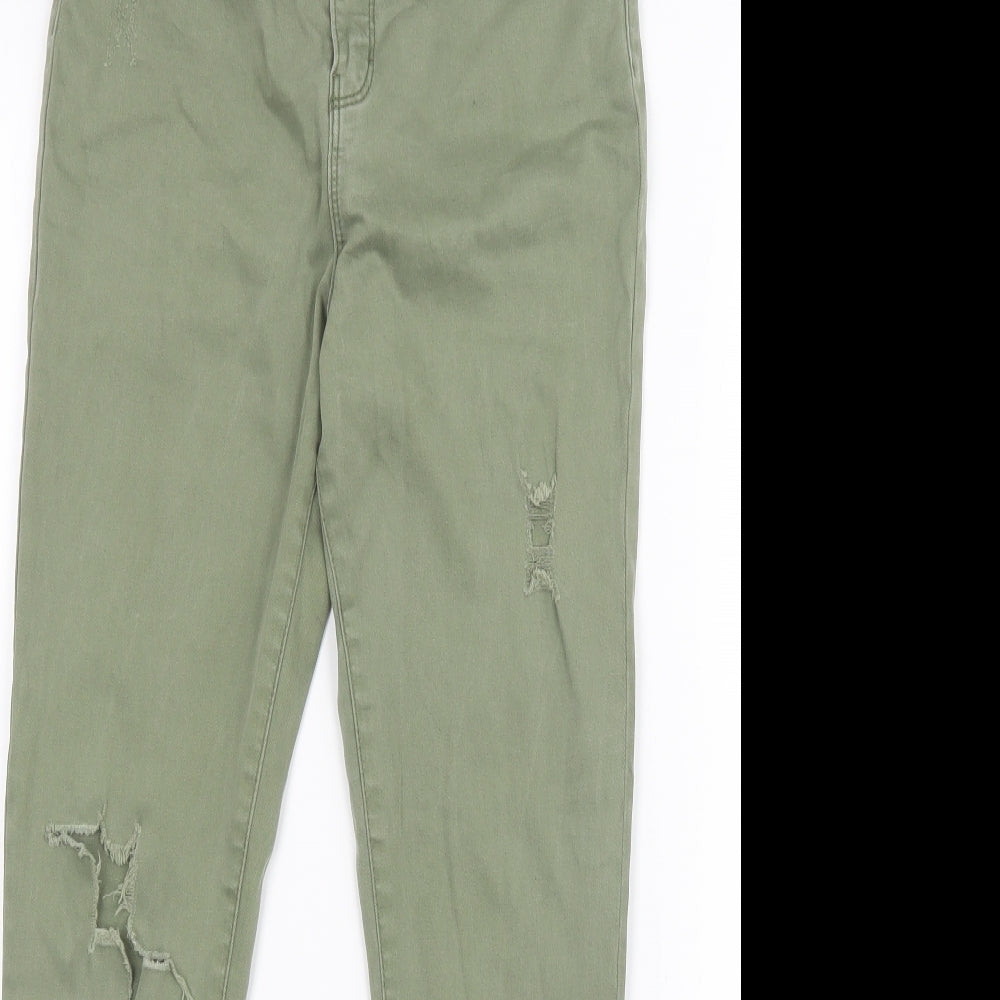 Denim Co. Girls Green  Denim Straight Jeans Size 12-13 Years