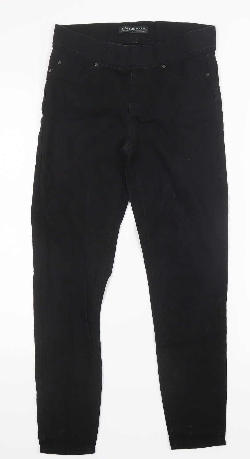 Denim Co. Womens Black  Denim Jegging Jeans Size 8 L26 in