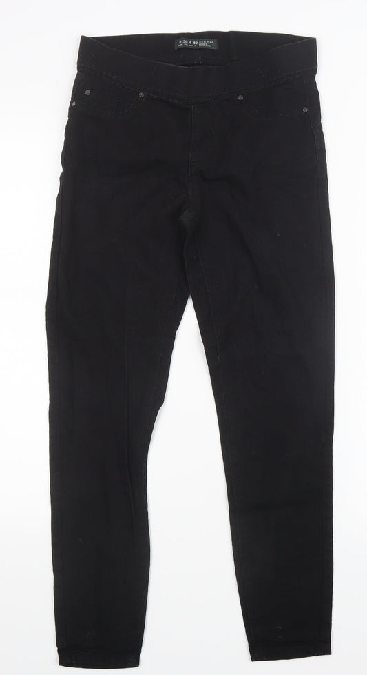 Denim Co. Womens Black  Denim Jegging Jeans Size 8 L26 in