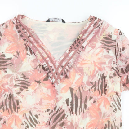 Womens UK Size 16 BM Pink Basic Blouse