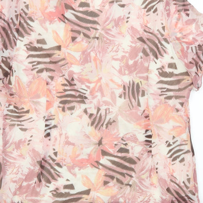 Womens UK Size 16 BM Pink Basic Blouse
