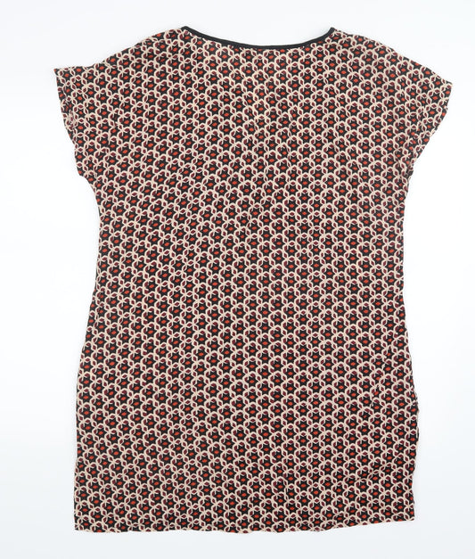 EAST Womens Black Geometric  Mini  Size 12