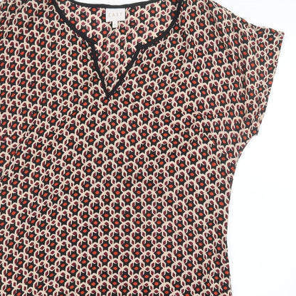 EAST Womens Black Geometric  Mini  Size 12