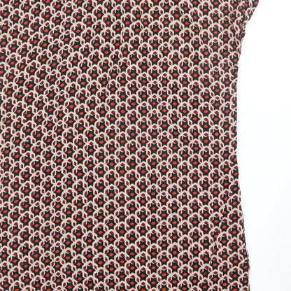 EAST Womens Black Geometric  Mini  Size 12