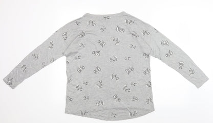 Womens UK Size M Monsoon Grey Basic T-Shirt