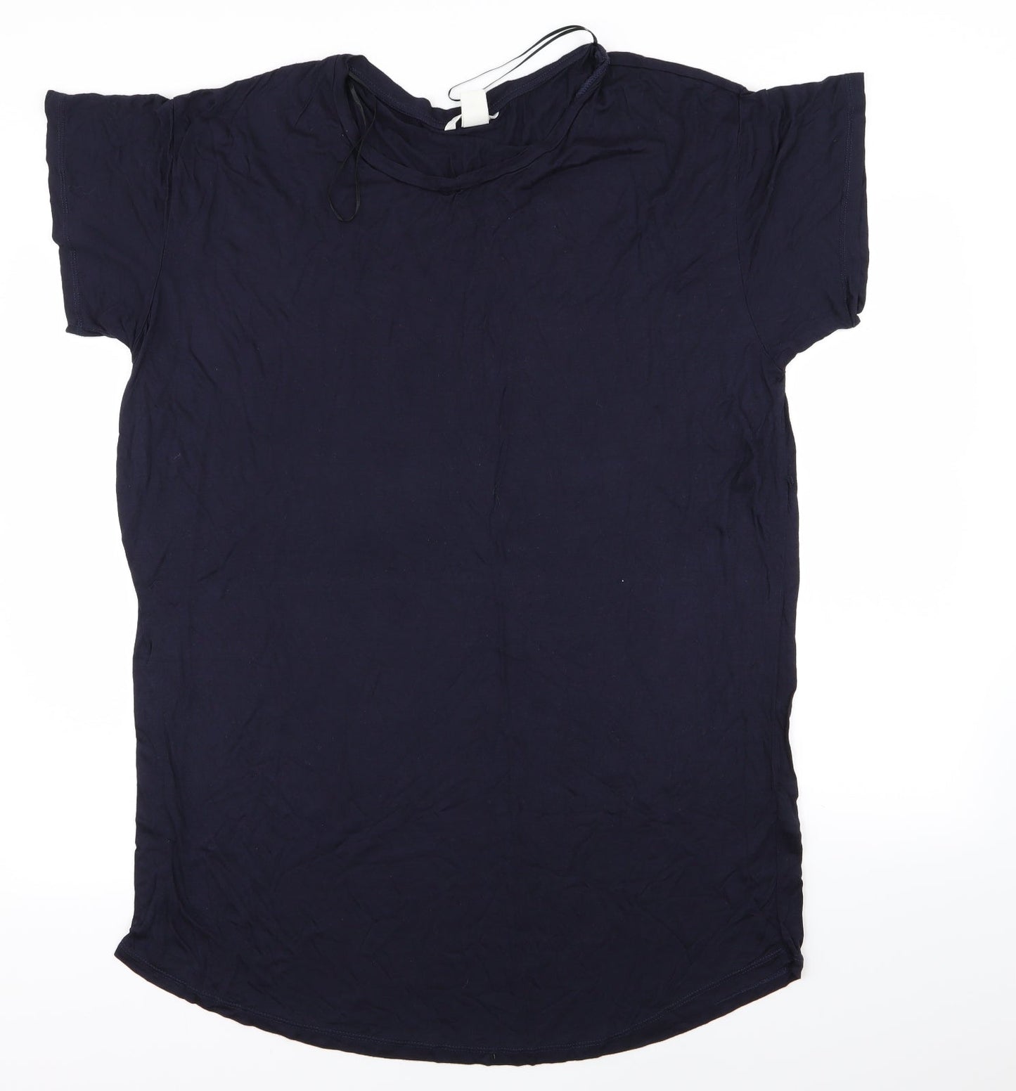Womens UK Size M H&M Blue Basic T-Shirt