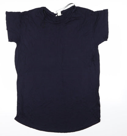 Womens UK Size M H&M Blue Basic T-Shirt