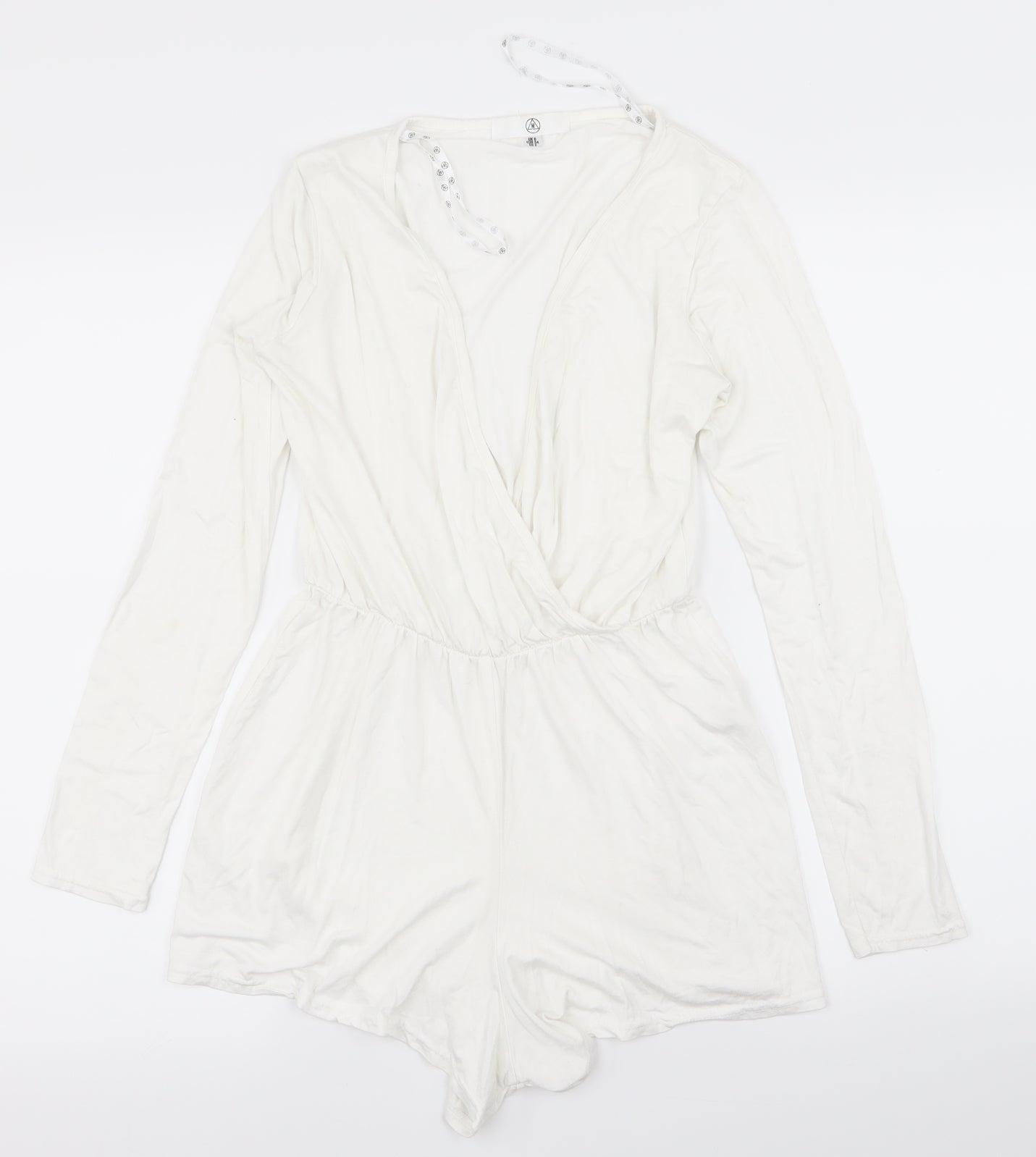 Missguided Womens White   Playsuit One-Piece Size 6