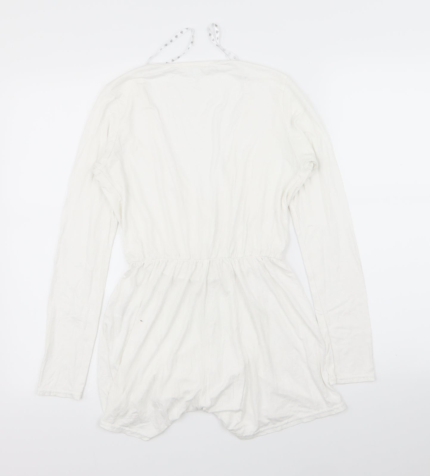 Missguided Womens White   Playsuit One-Piece Size 6